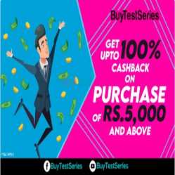 BuyTestSeries Coupons & Offers: Get Rs 1000 Cashback on Test Series & Books on Purchase of Rs.5000 Via PayPal