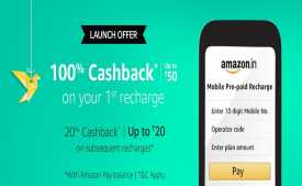 Amazon Pay Recharge Offers: Upto 100% Cashback On Recharge & Bill Payment
