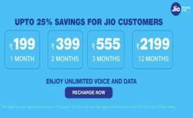 Jio Recharge Offers Today: Flat Rs.250 Cashback on Jio recharge Via Amazon Pay, Paytm, Freecharge, Mobikwik, Google Pay