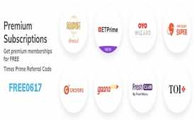 Times Prime Offers & Referral Code: Flat Rs.100 OFF + Extra 30% on Premium Membership