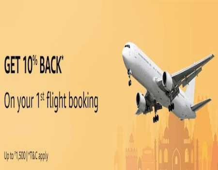 Amazon Flight Booking Offers: Extra 10% back Upto Rs.2000 on Flight Tickets Booking