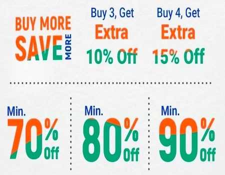 Flipkart Buy More Save More Offer: Flat Rs 150 Off On Rs 999 + Extra 10% Off On 3 Item