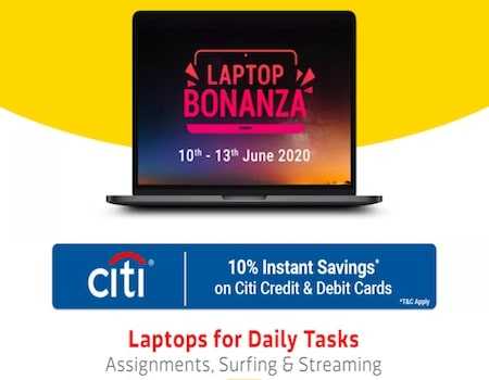 Flipkart Laptop Bonanza Offers: Upto 50% Off On Laptops +Extra 10% Discount With Citi Cards 